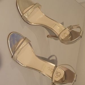 Butter Gold strappy heels size 9